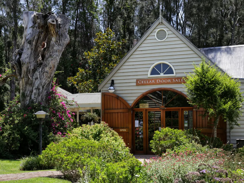 A wine shop and tasting room at the Pepper Tree Winery